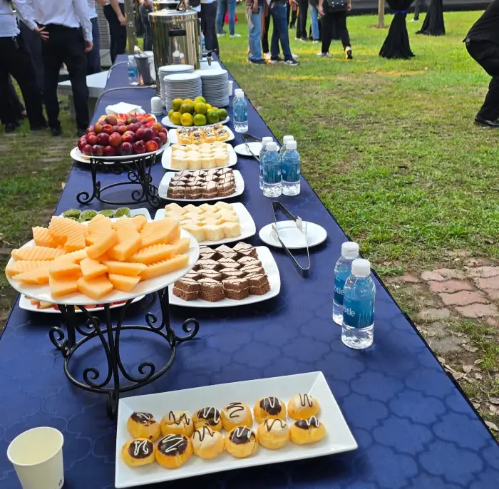 Mint Tôn Nữ cùng Vua Tiệc Catering set up tiệc teabreak tại Đại Yên (phường Chương Mỹ) chiều 25/10